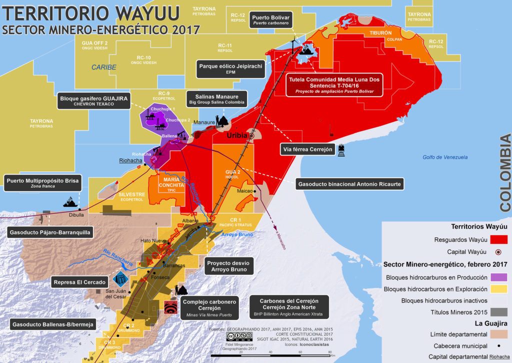 Sector Minero Energético la Guajira 2017 // Geographiando